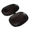 Hello Honey® 6" Brown Mango Wood Dual Cavity Serving Dish
